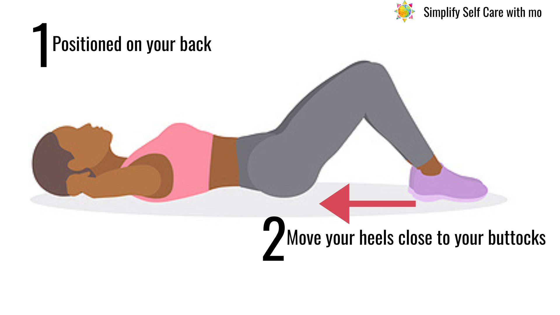 AB Separation Steps 1 and 2 Positioning and Sliding Your Heels to Buttocks