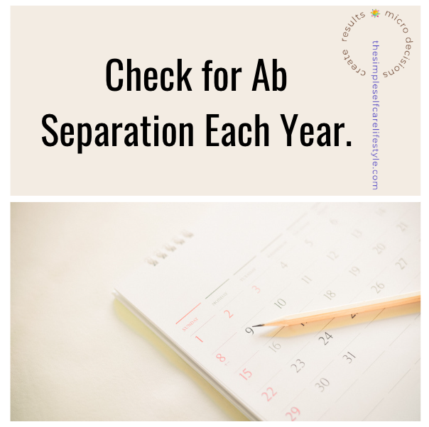 AB Separation Check every Year